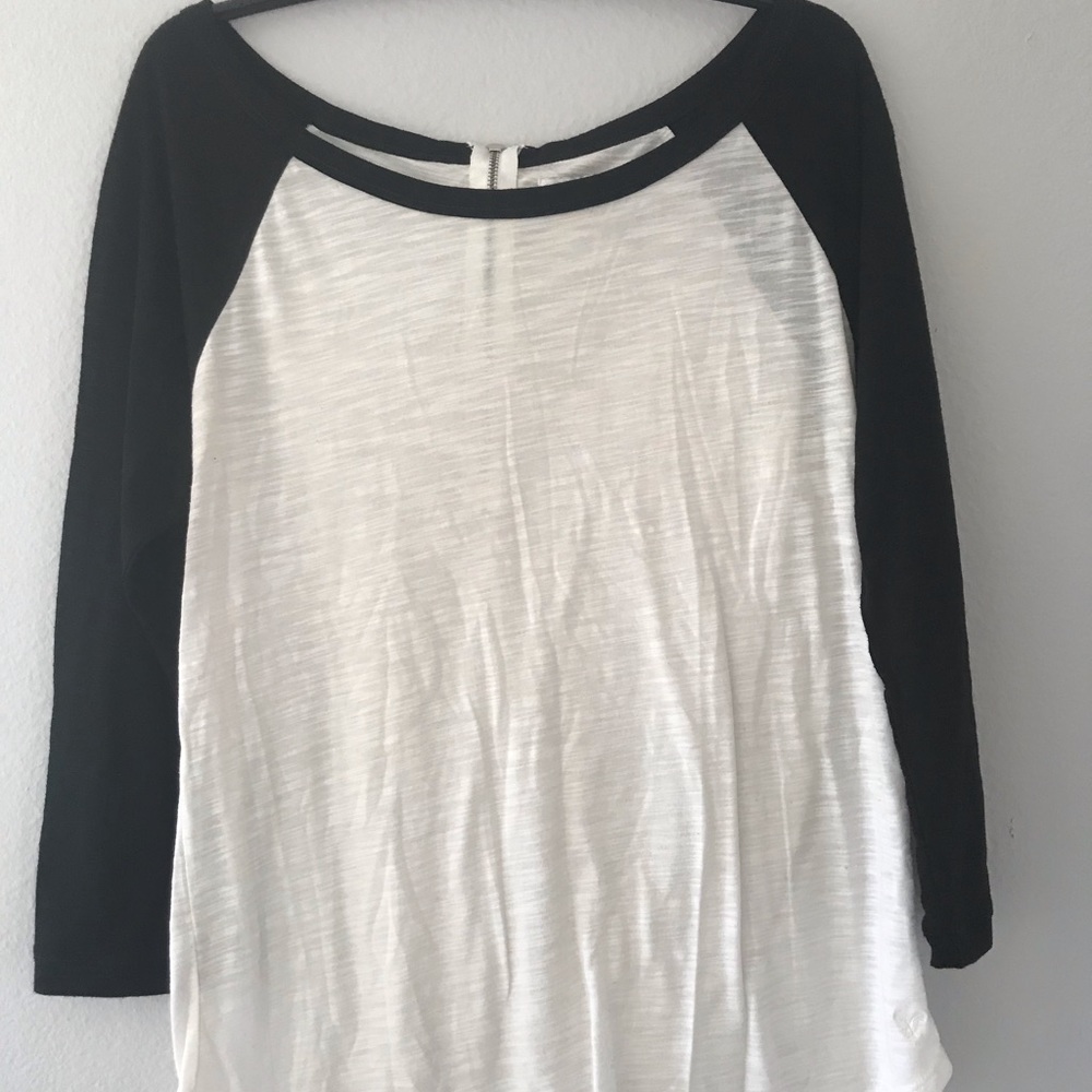 Black sleeved Baseball Tee from American Eagle!
